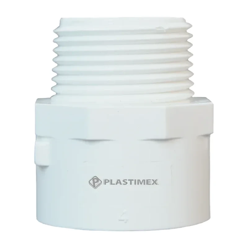 Adaptador macho con rosca PVC SCH40 3/4"