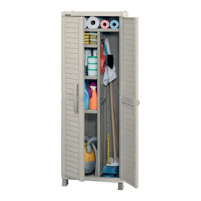 Armario multiusos Rimax taupe/wengué