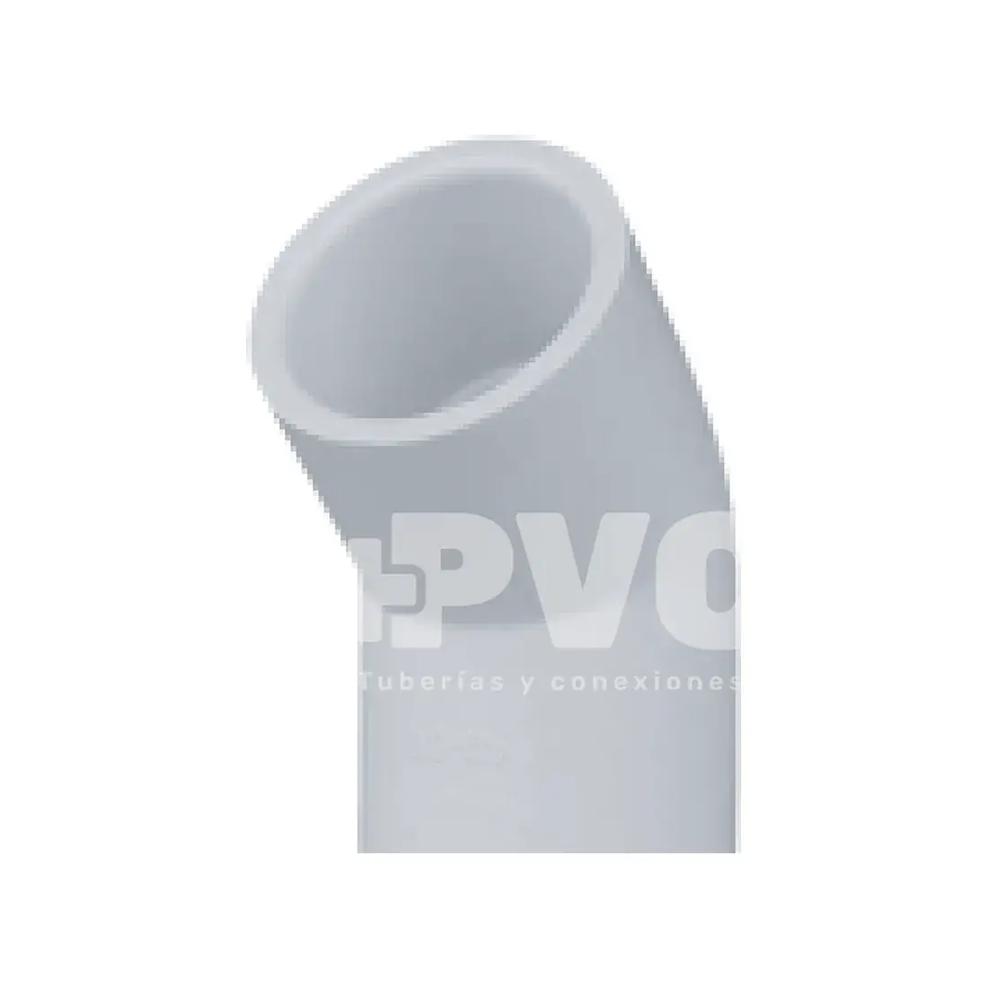 Codo 45° PVC presión SCH40, 1/2" a 4"