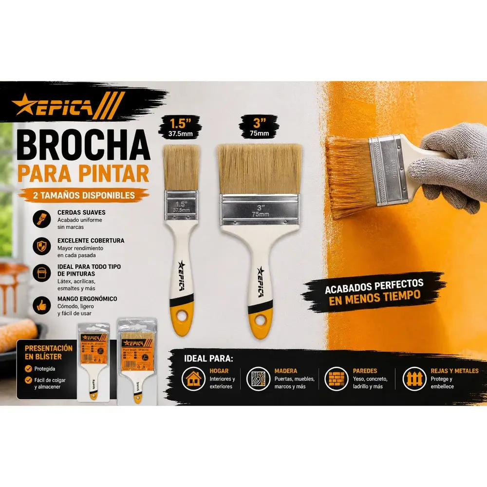 Brocha profesional 3"