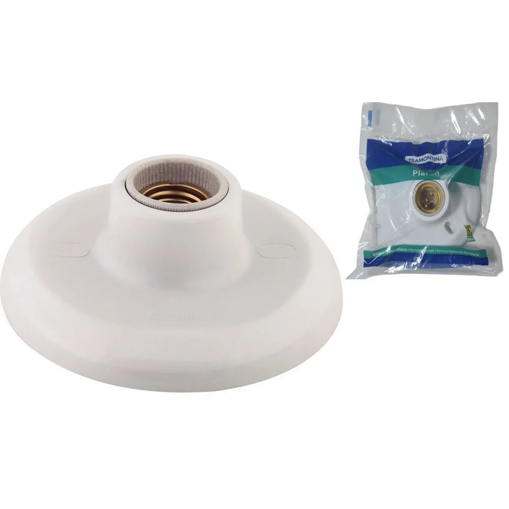 Plafón de porcelana blanco