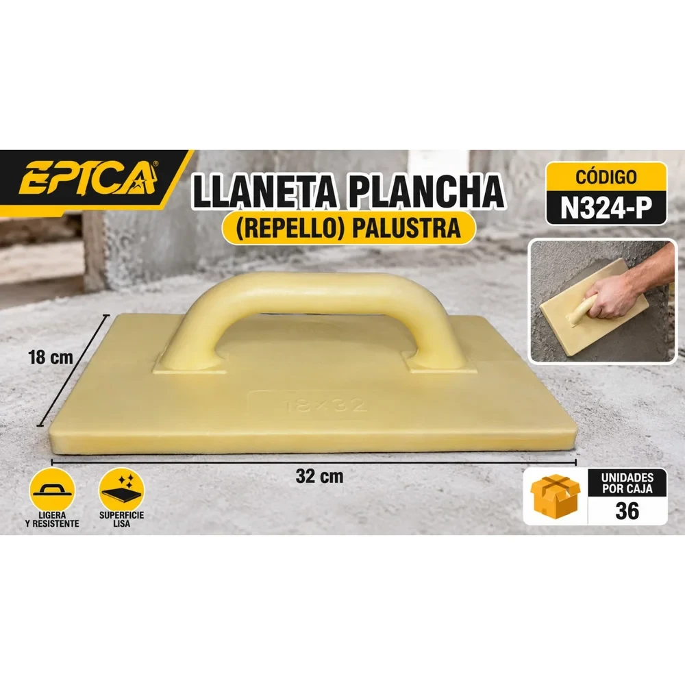 Llaneta de foam (palustra) 18 × 32 cm