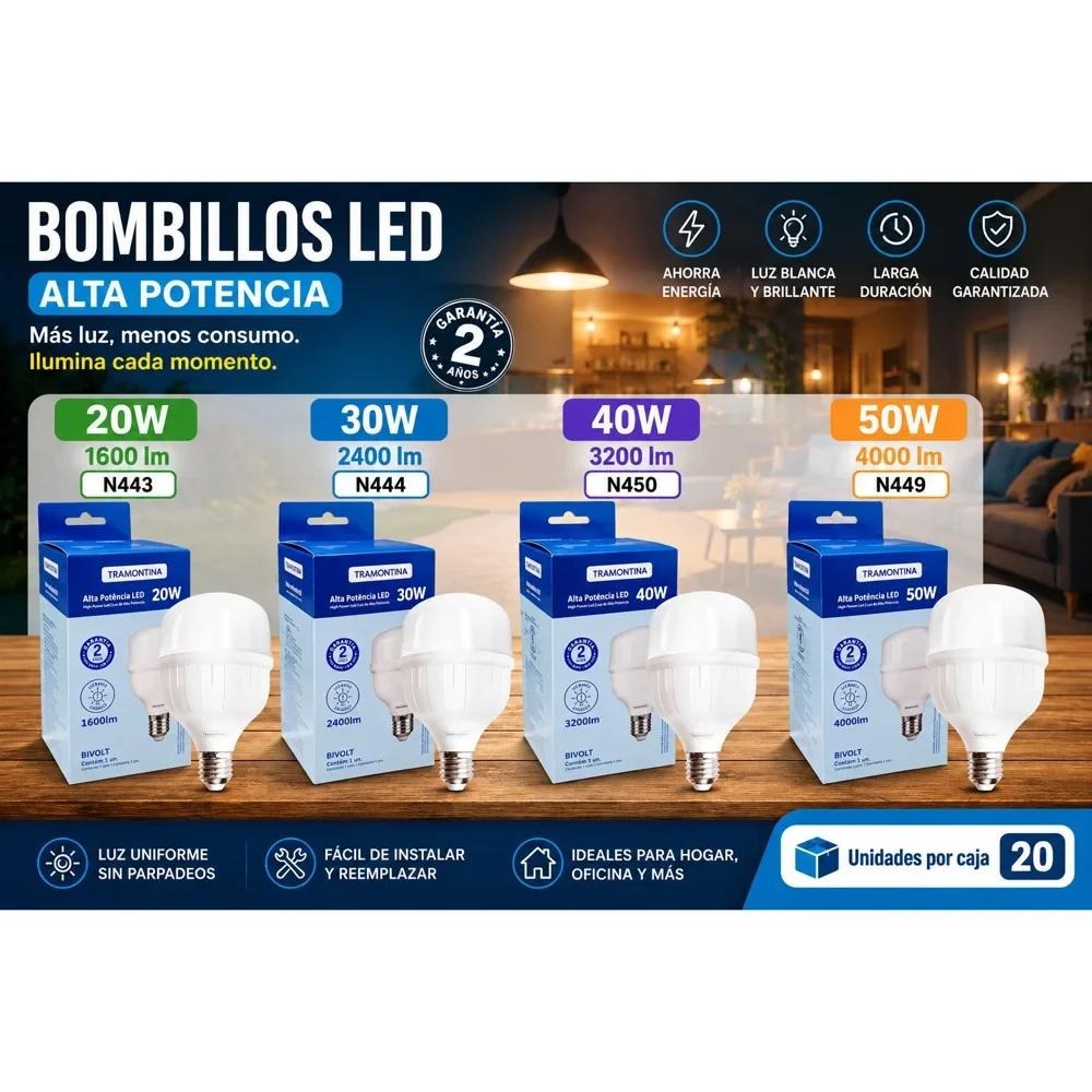 Bombillo LED de alta potencia 30 W