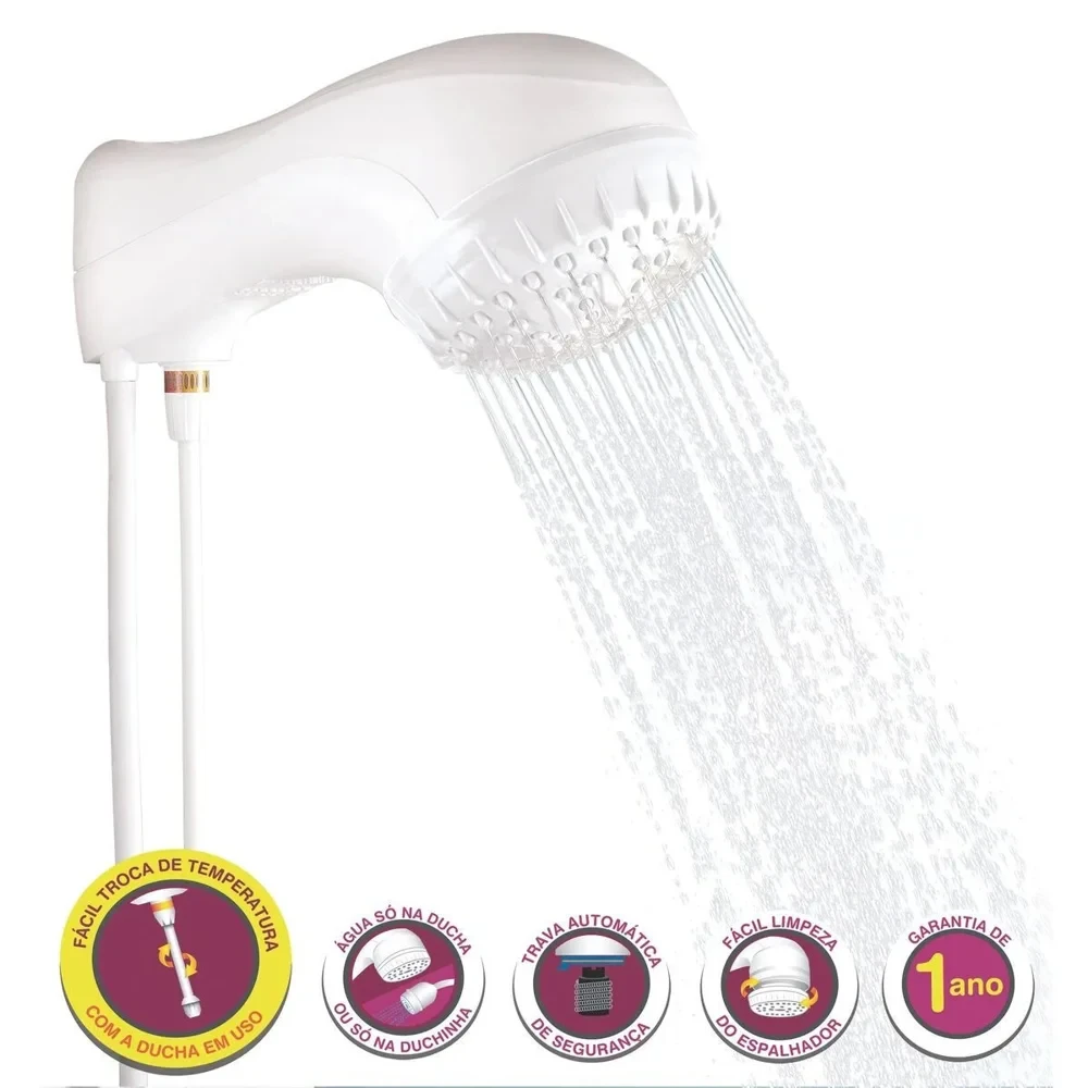 Ducha eléctrica 4 temperaturas 5500 W, 127 V