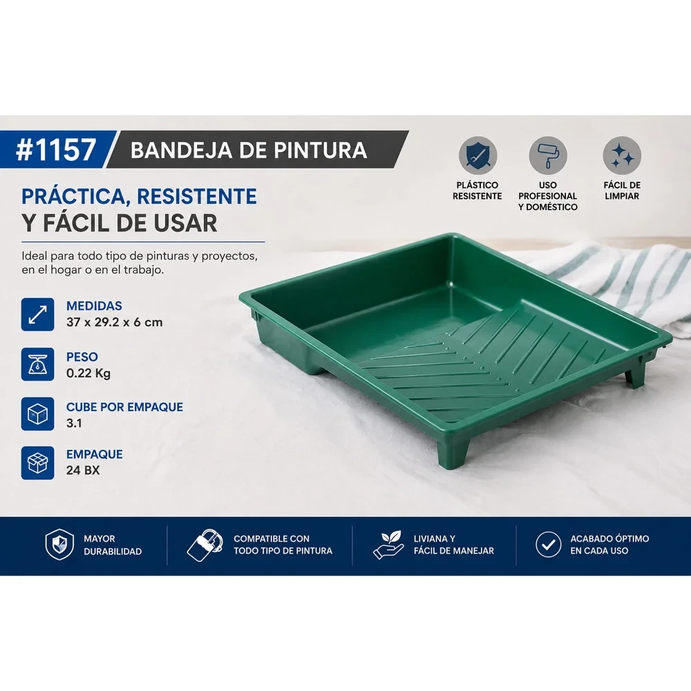 Bandeja para pintar 37 × 29 cm