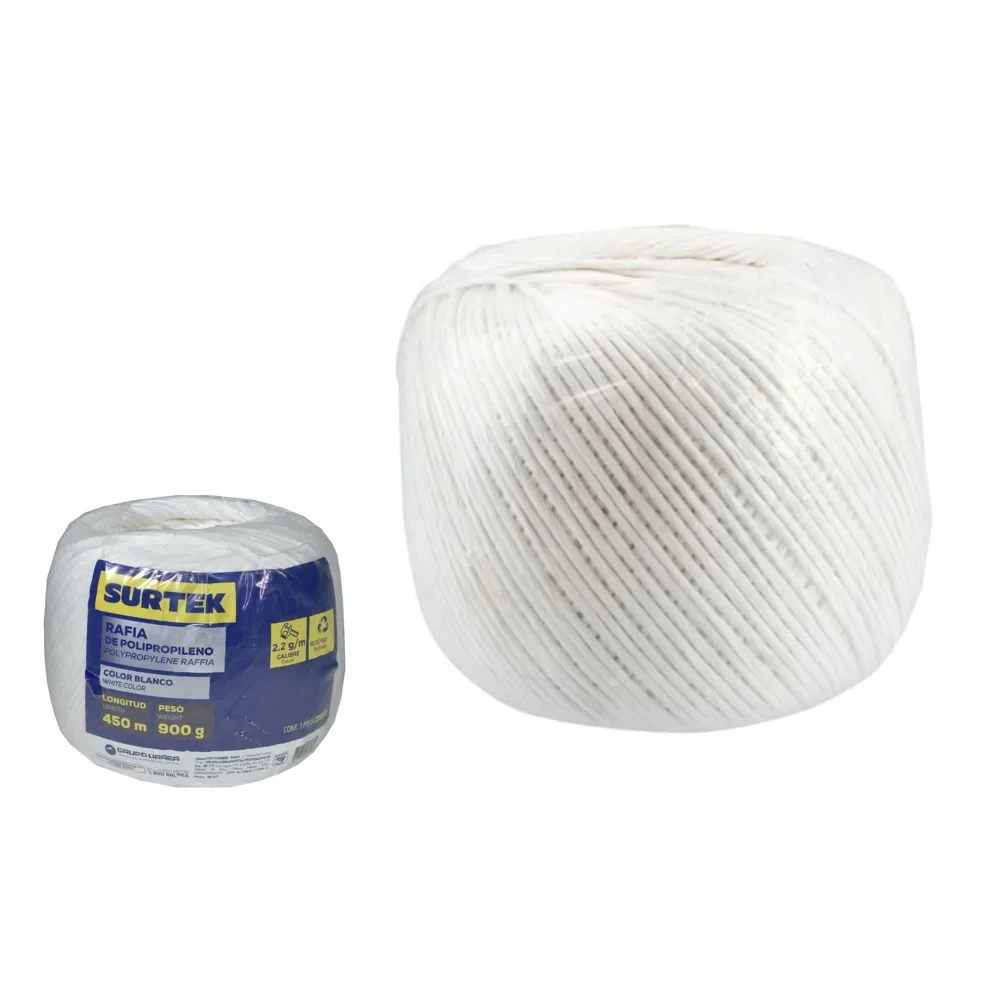 Cuerda piola de polipropileno blanca 450 m
