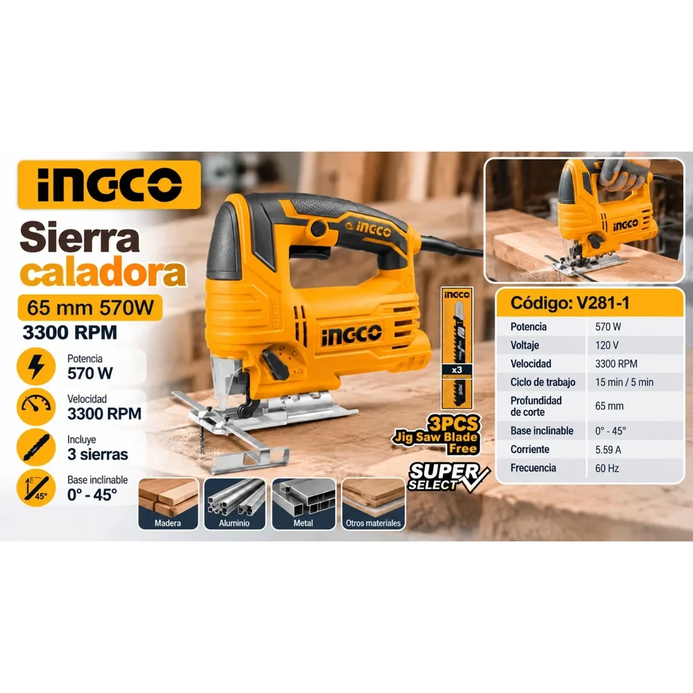 Sierra caladora 570 W