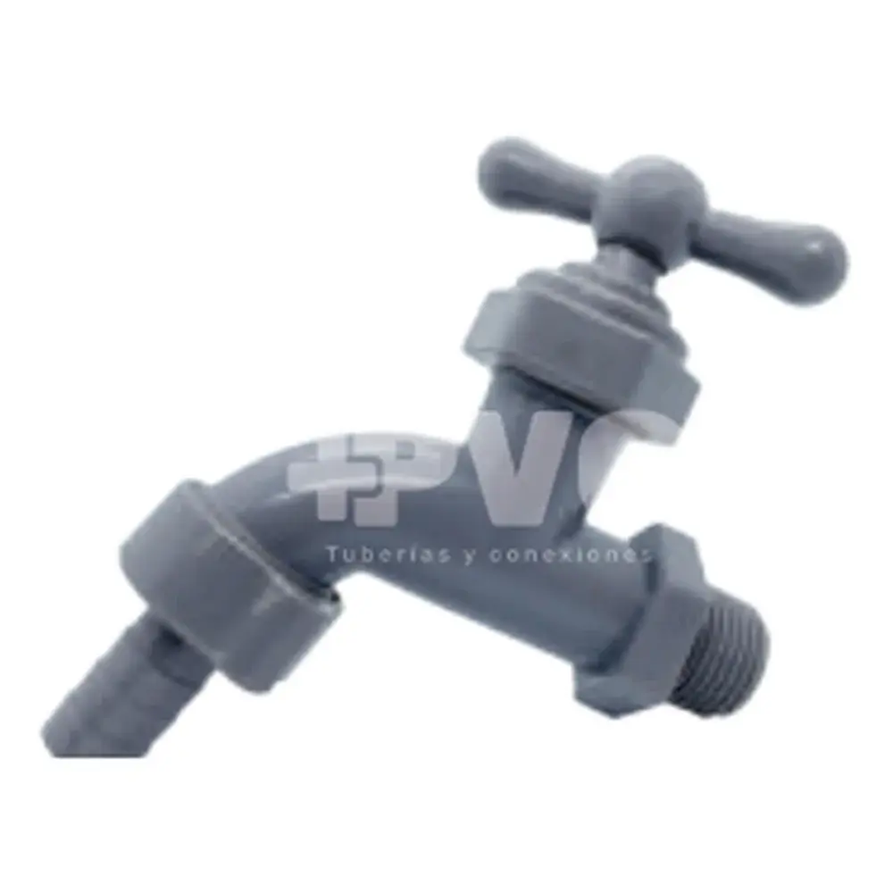Llave de chorro PVC, 1/2"
