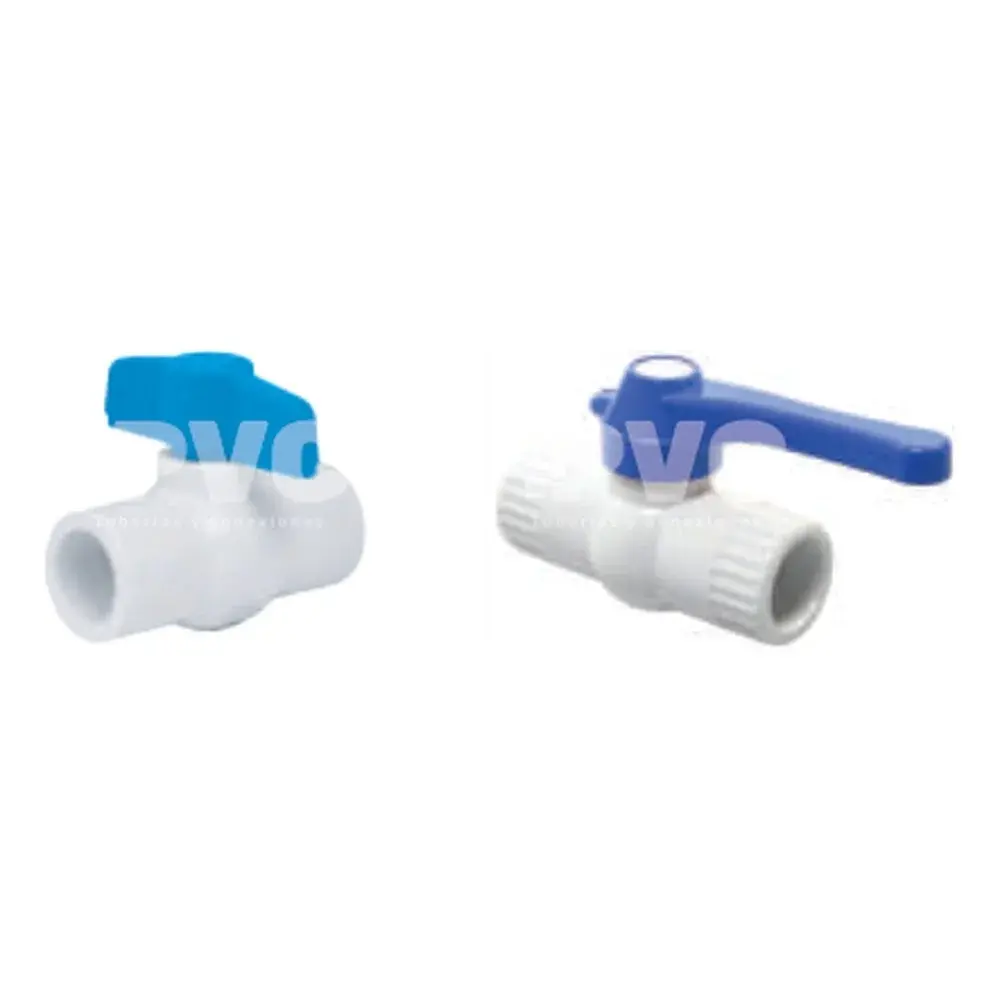 Llave de paso PVC (válvula de bola), 3/4"