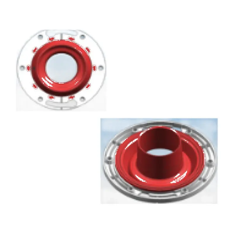 Brida de medio sello para inodoro, tubo de 3" y 4"