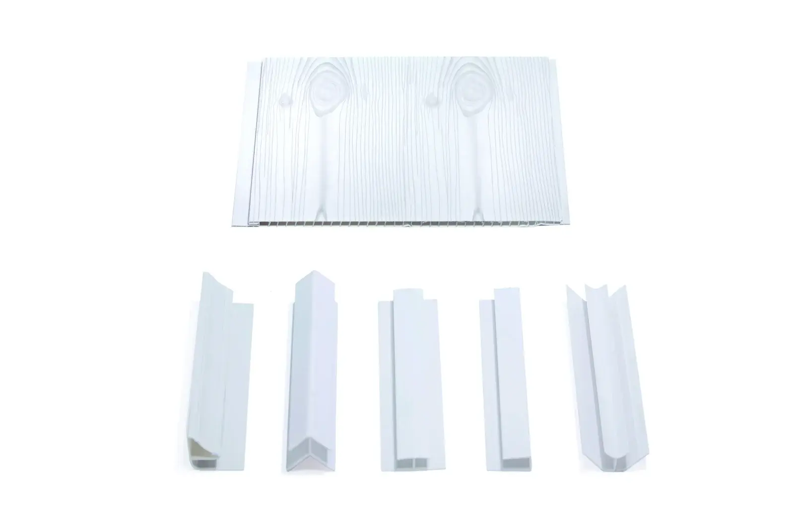 Tablilla PVC Olimpia blanca con vetas grises