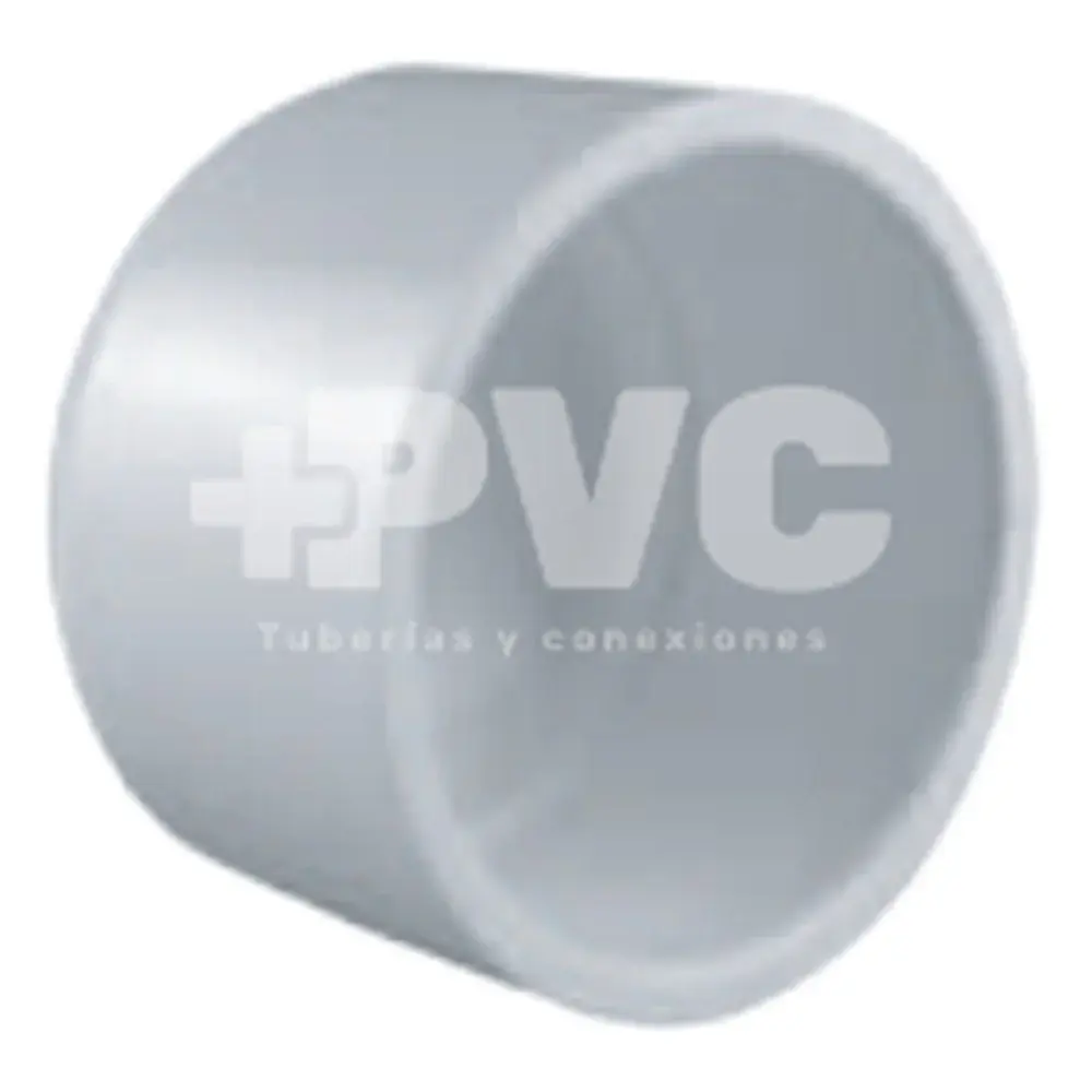 Tapón liso PVC presión SCH40, 1/2"