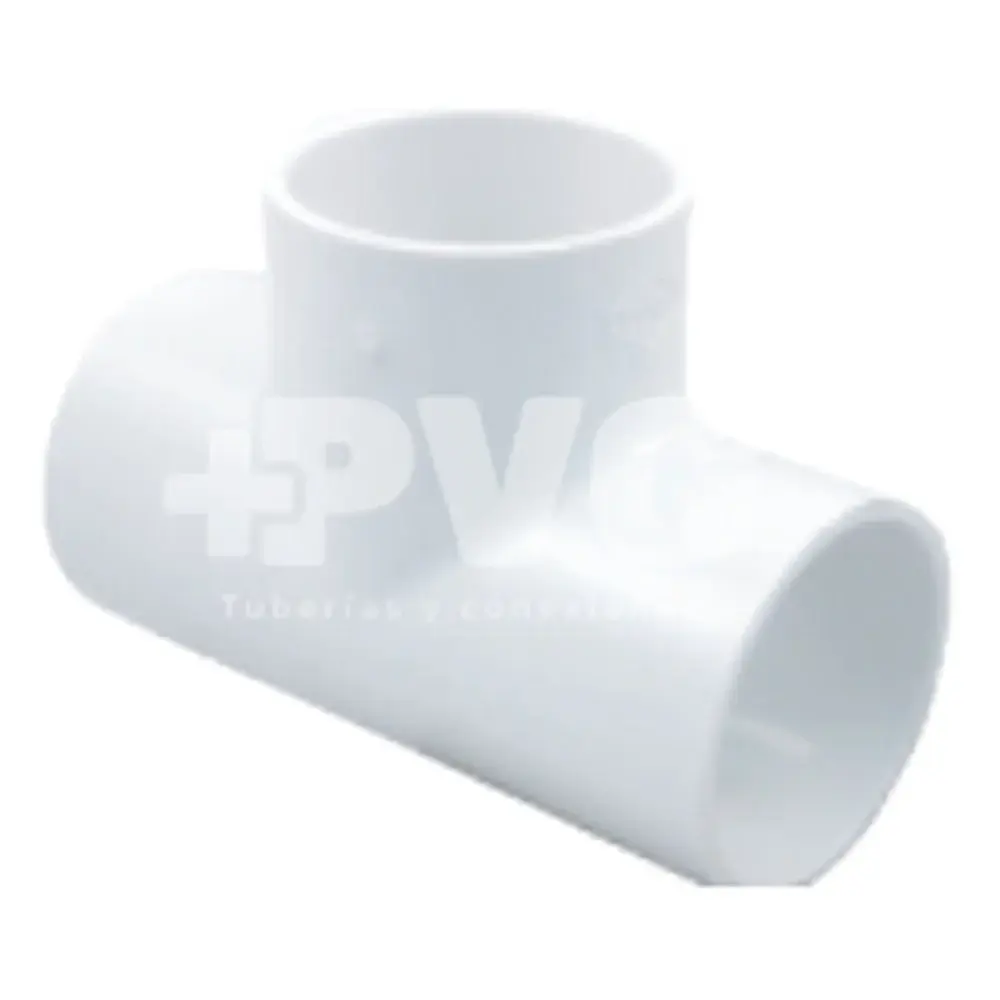 Tee PVC presión SCH40, 1/2"